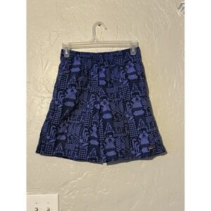 Patagonia Baggies Shorts Boys Size XLarge McQuail/Imperial Blue Swim Trunks